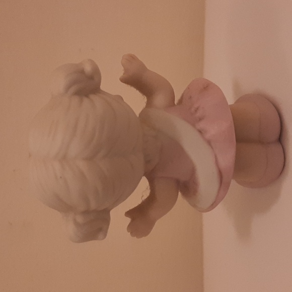 Russ Miss December Calender Girl Sash 1960s Happy Little Girl Vintage Figurine - Picture 3 of 6